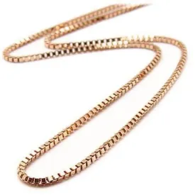 0.45mm Box Chain in 10k Rose Gold