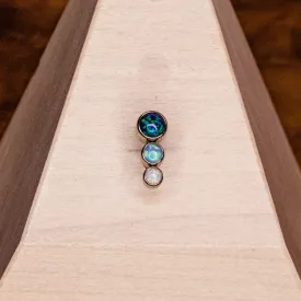 3-Gem  (Blue & White Opals)- 14g