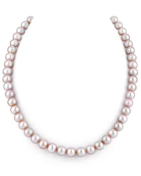 7.0-7.5mm Pink Freshwater Pearl Necklace - AAAA Quality