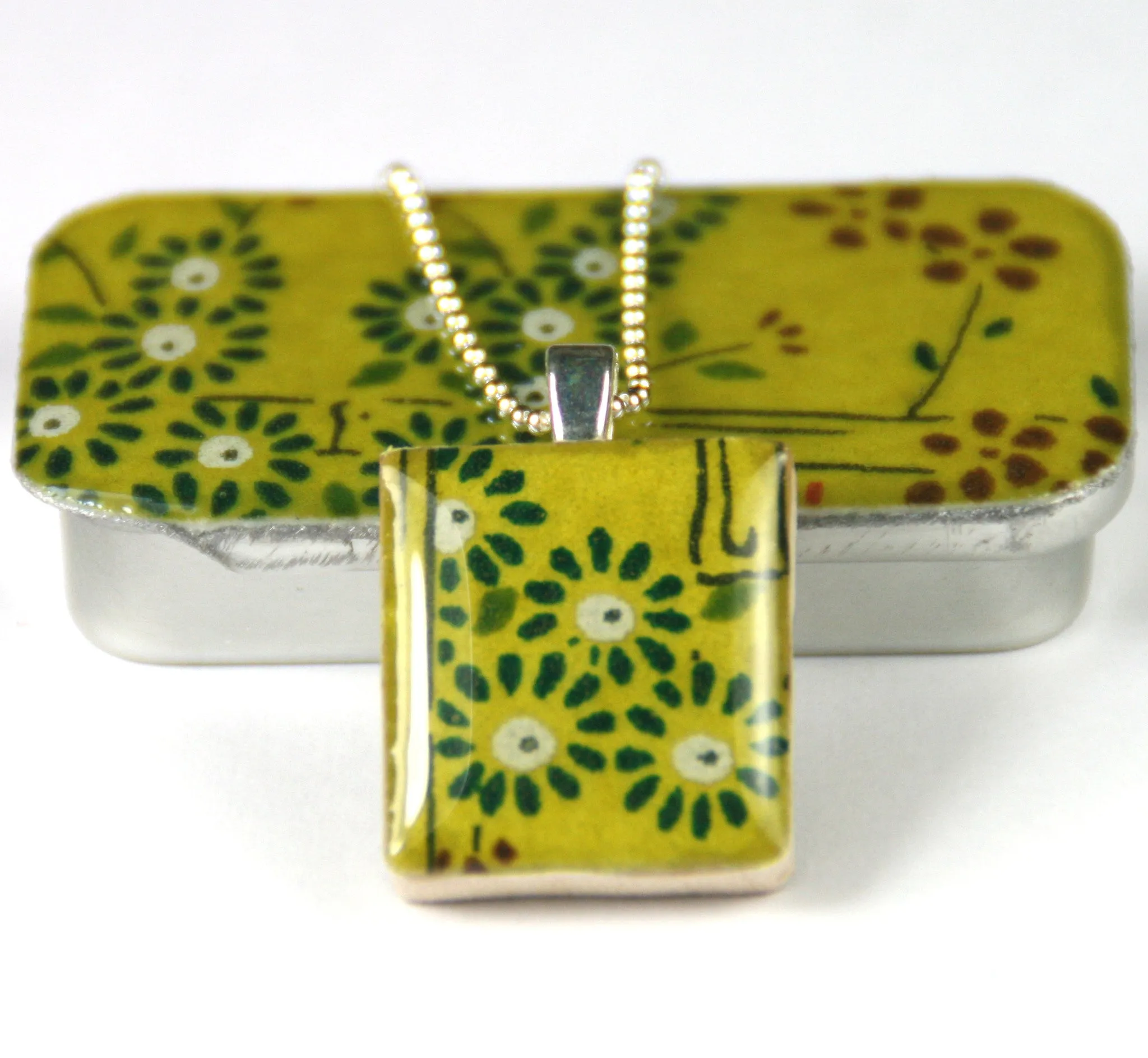 A Scrabble Tile Pendant and Teeny Tiny Tin Bamboo