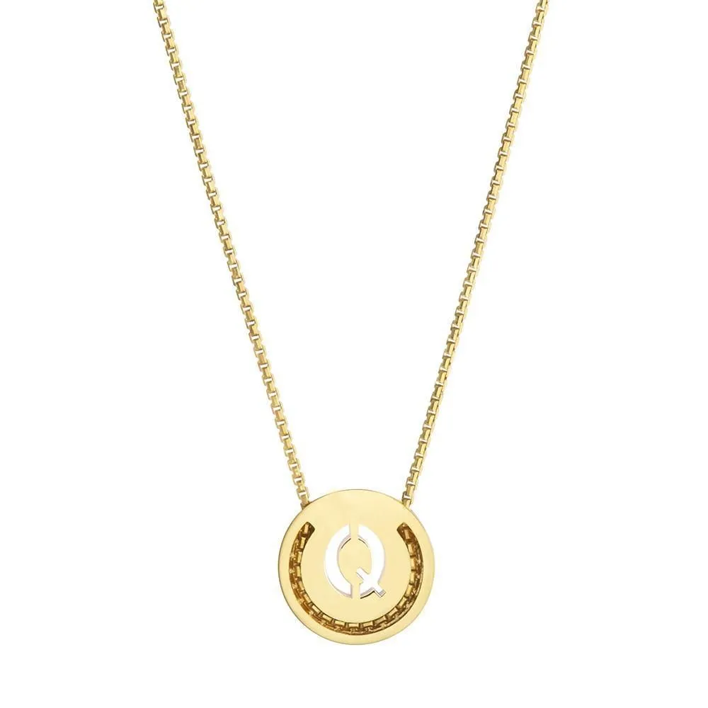 ABC's - Q 18K Gold Plated Necklace