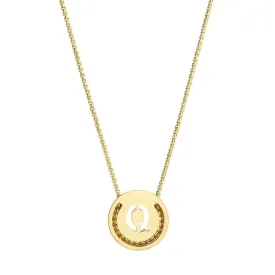 ABC's - Q 18K Gold Plated Necklace