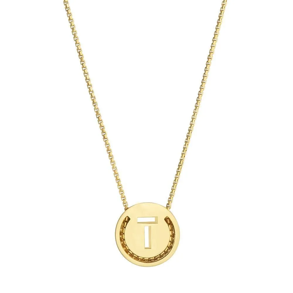 ABC's - T 18K Gold Plated Necklace