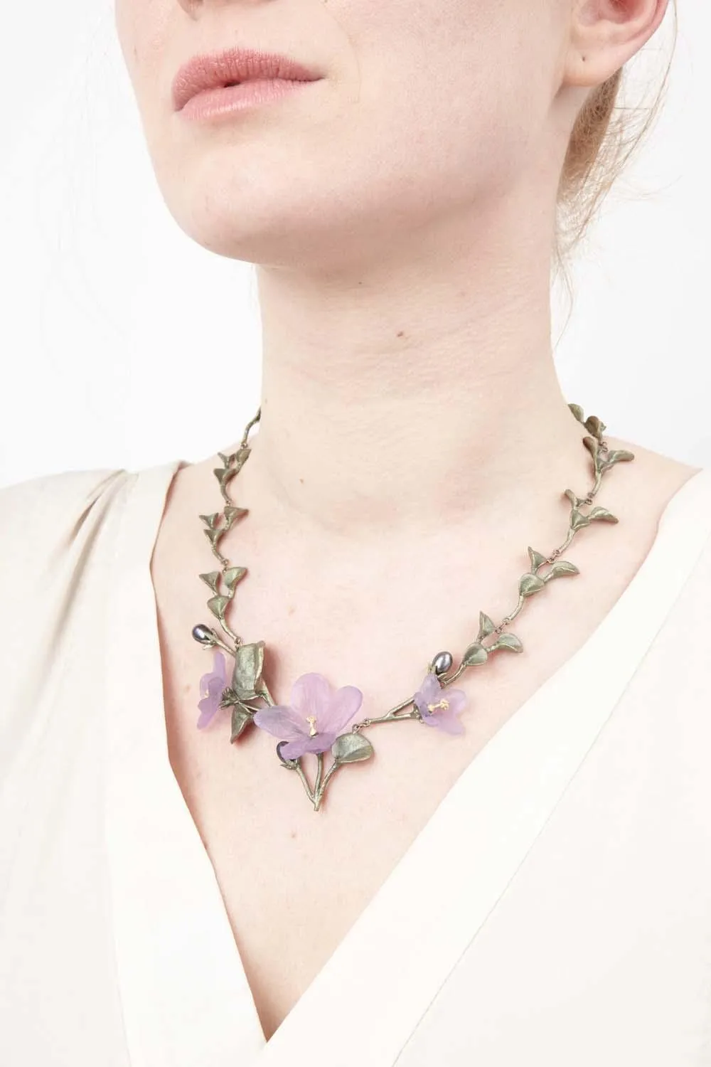 African Violet Necklace - Contour