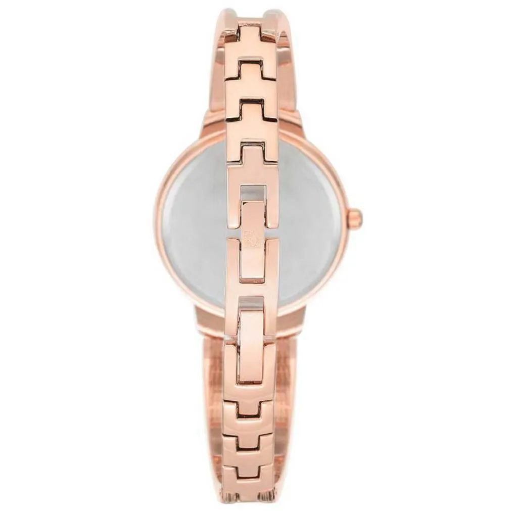 Anne Klein Diamond Rose Gold Bangle Women's Watch - AK2626RGRG