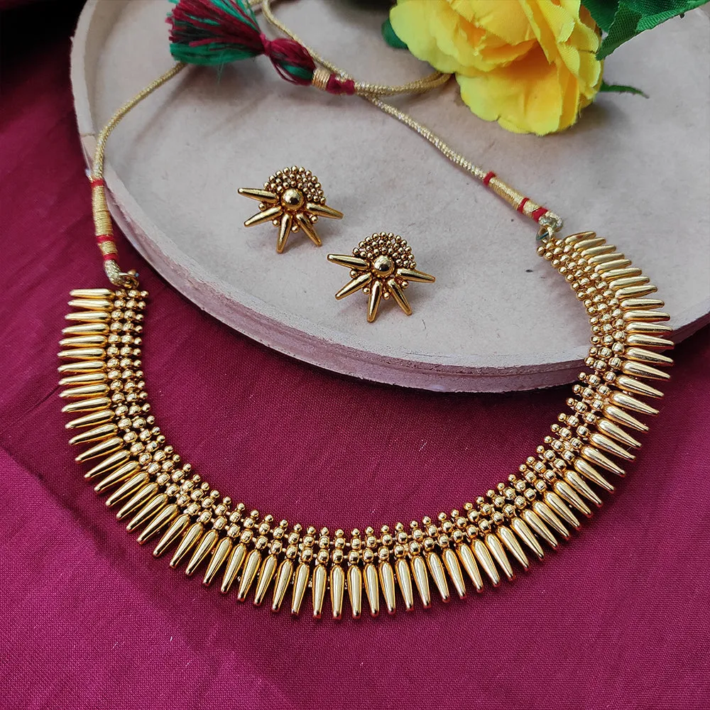 Bhavi Jewels Gold Plated Necklace Set