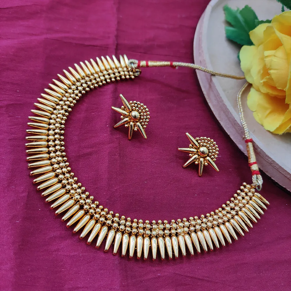 Bhavi Jewels Gold Plated Necklace Set