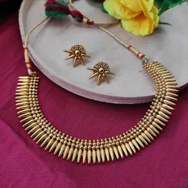 Bhavi Jewels Gold Plated Necklace Set