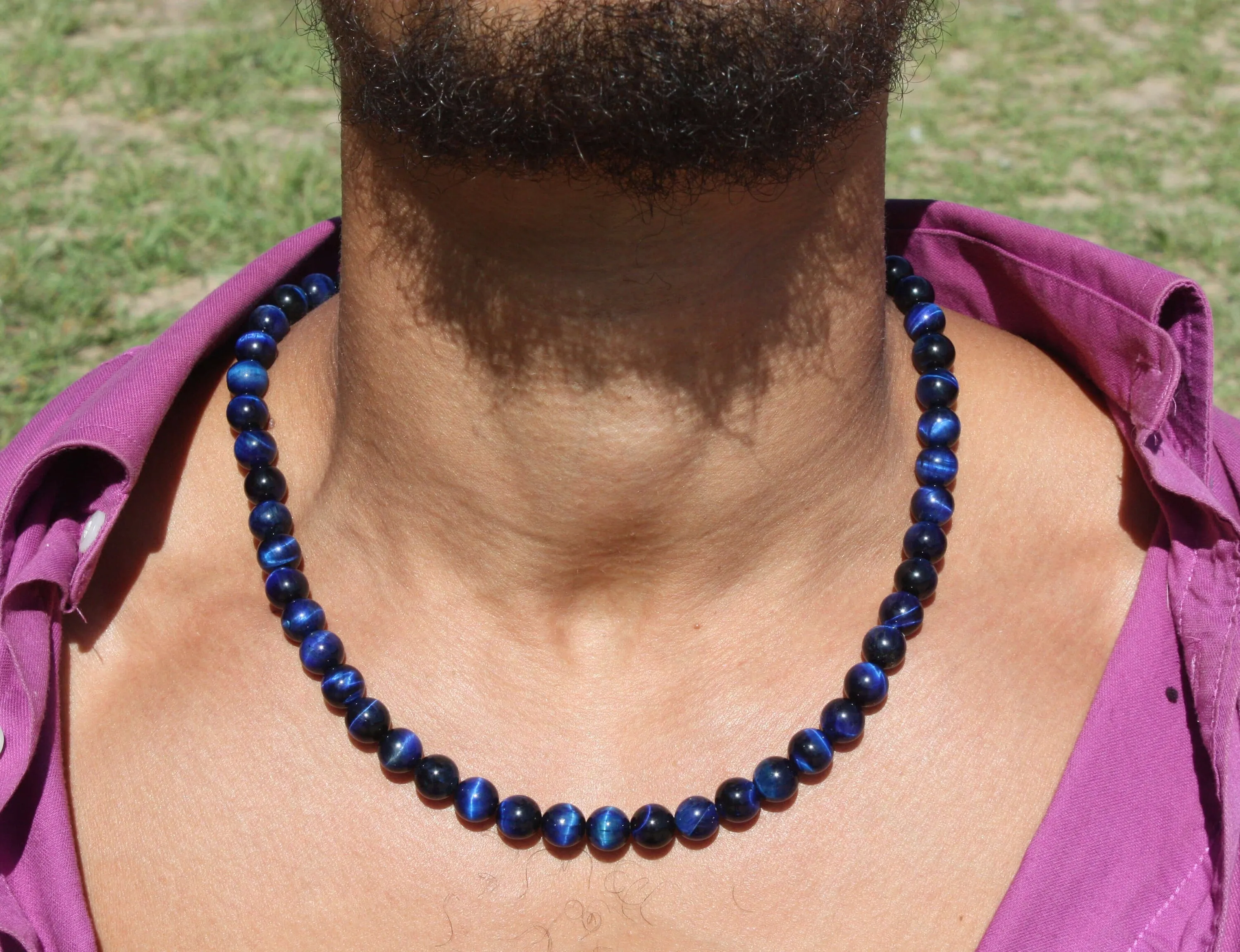 Blue Tiger Eye Necklace