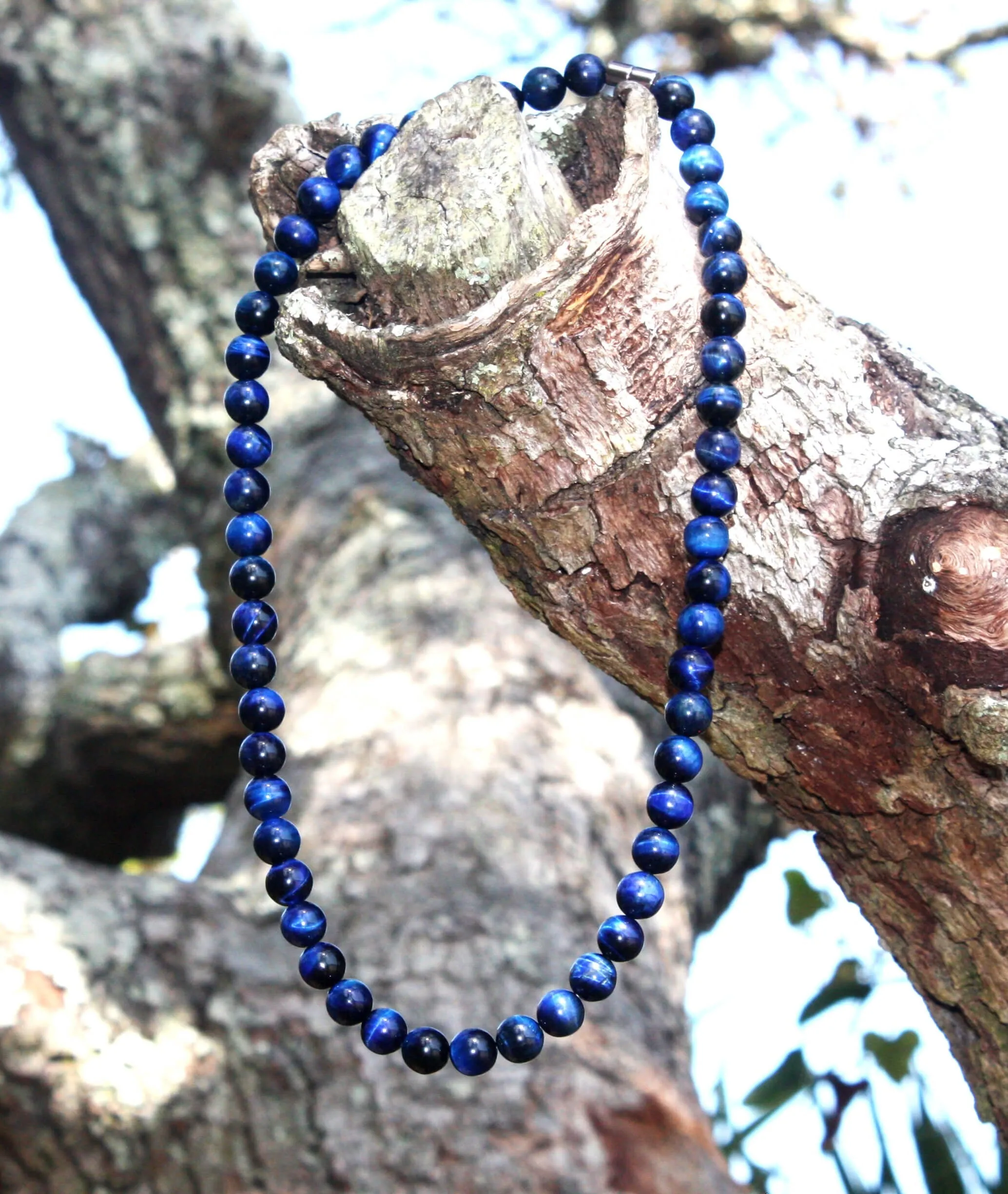 Blue Tiger Eye Necklace