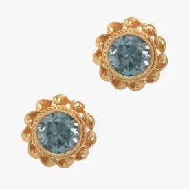 Blue Zircon Earrings