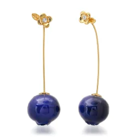 Blueberry Drop Earrings