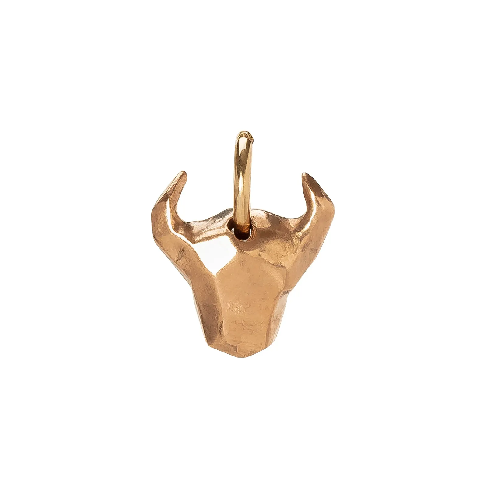 Bull Head Pendant - Rose Gold