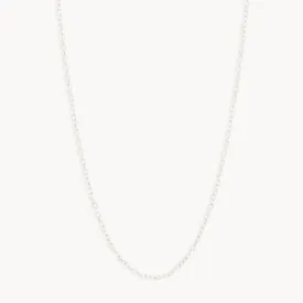 By Charlotte 14k White Gold 18" Signature Chain Necklace