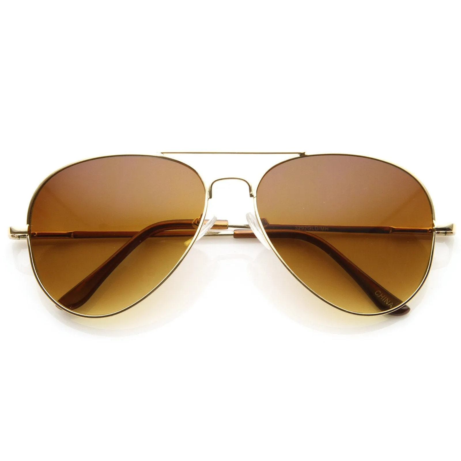 Classic Aviator Sunglasses Retro Metal Frame 1376