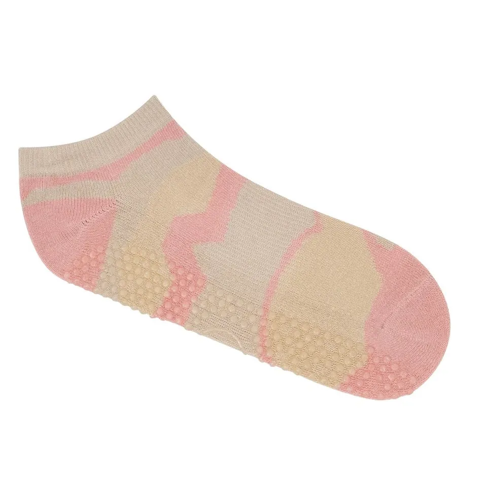 Classic Low Rise Grip Socks - Pink Camo (Barre / Pilates)