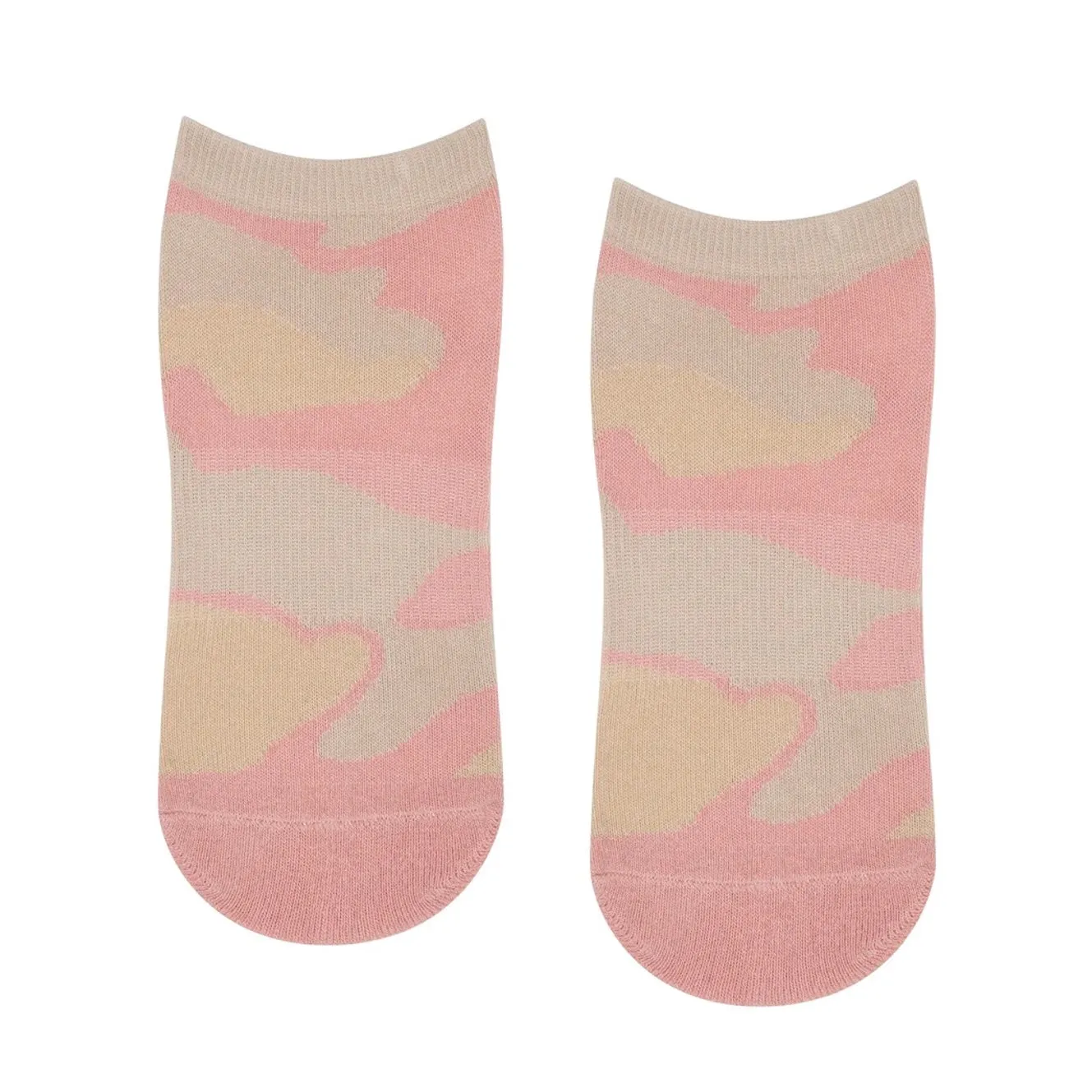 Classic Low Rise Grip Socks - Pink Camo (Barre / Pilates)