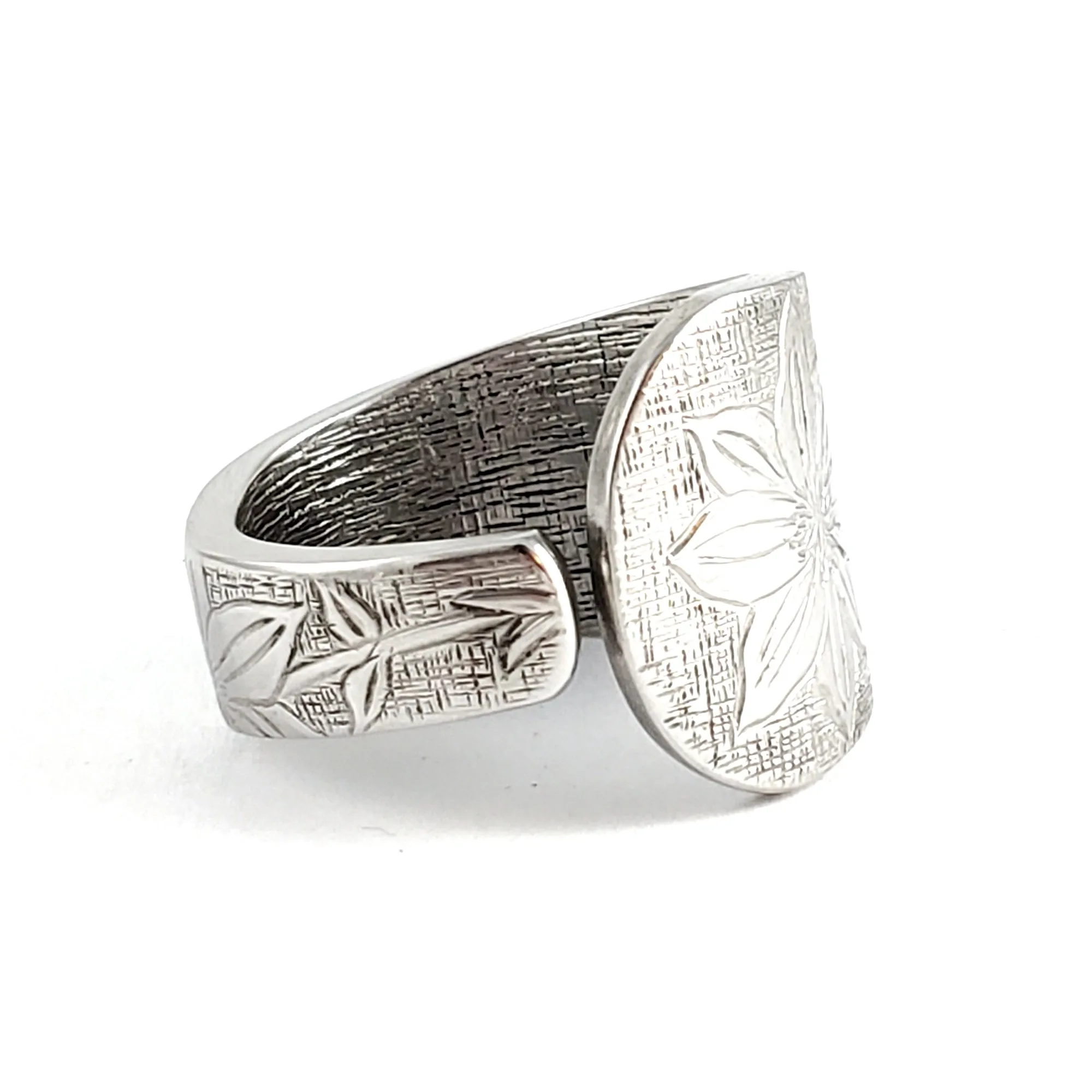 Clematis Stainless Steel Spoon Ring