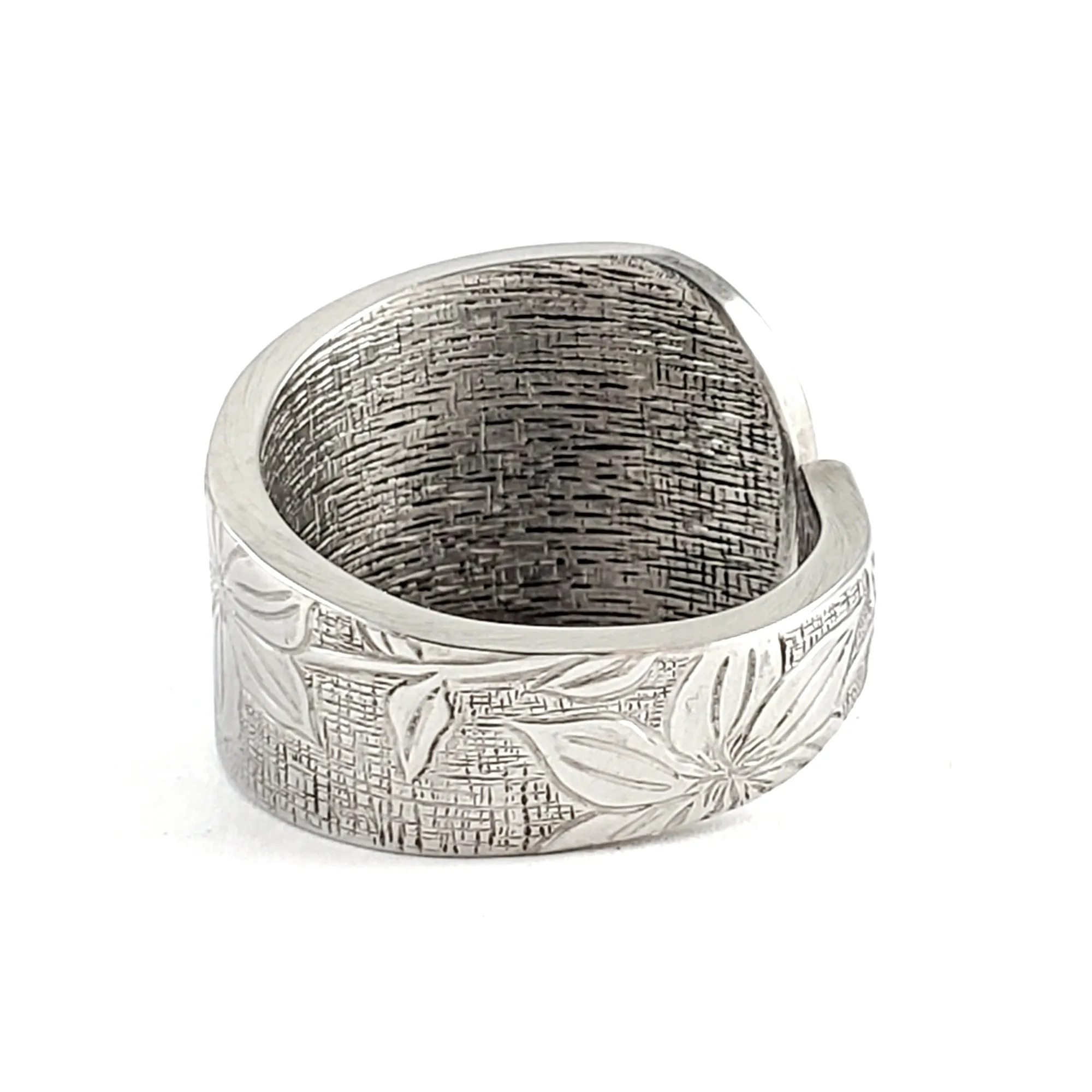 Clematis Stainless Steel Spoon Ring