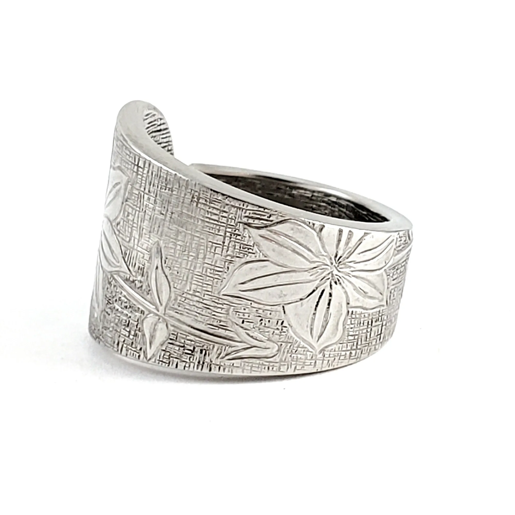 Clematis Stainless Steel Spoon Ring