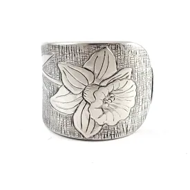 Daffodil Stainless Steel Spoon Ring