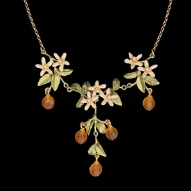 Dainty Orange Blossom Necklace