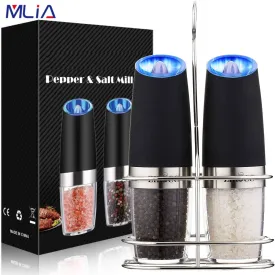 Electric Salt & Pepper Mill Stainless Steel Set