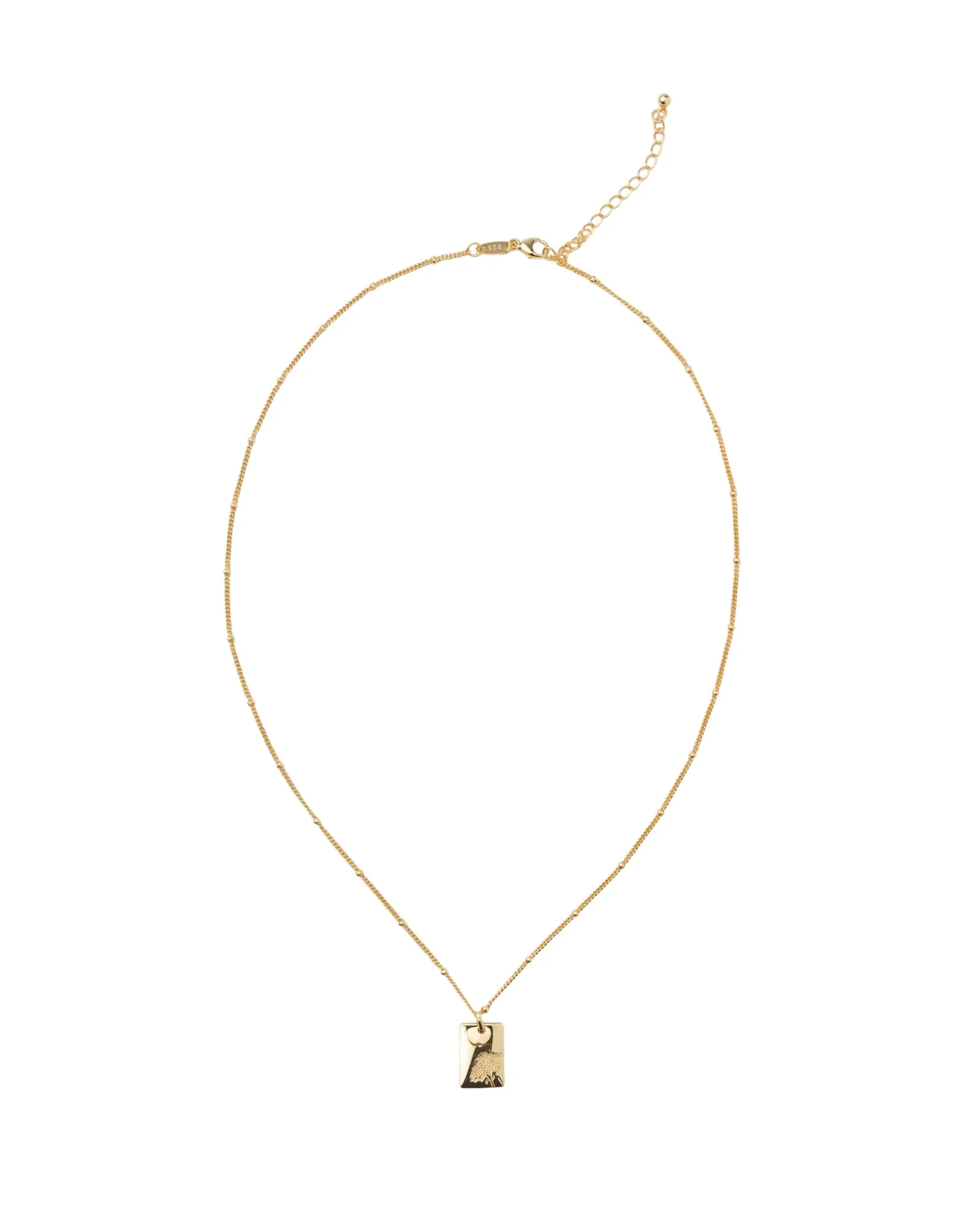 Elly Lou May Flower Necklace - Gold