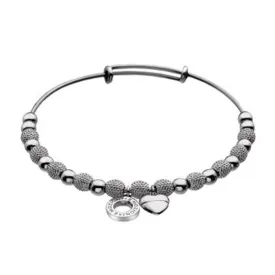 Emozioni Silver Plate Ula Bangle