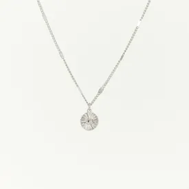 Everly Circle Necklace Silver