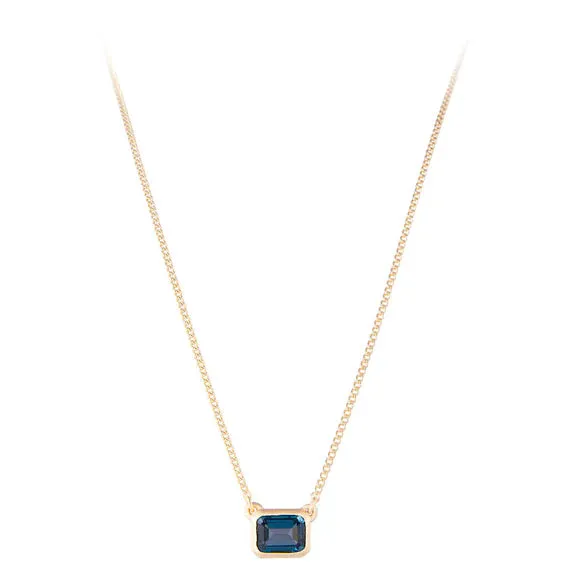 Fairley London Blue Topaz Deco Necklace