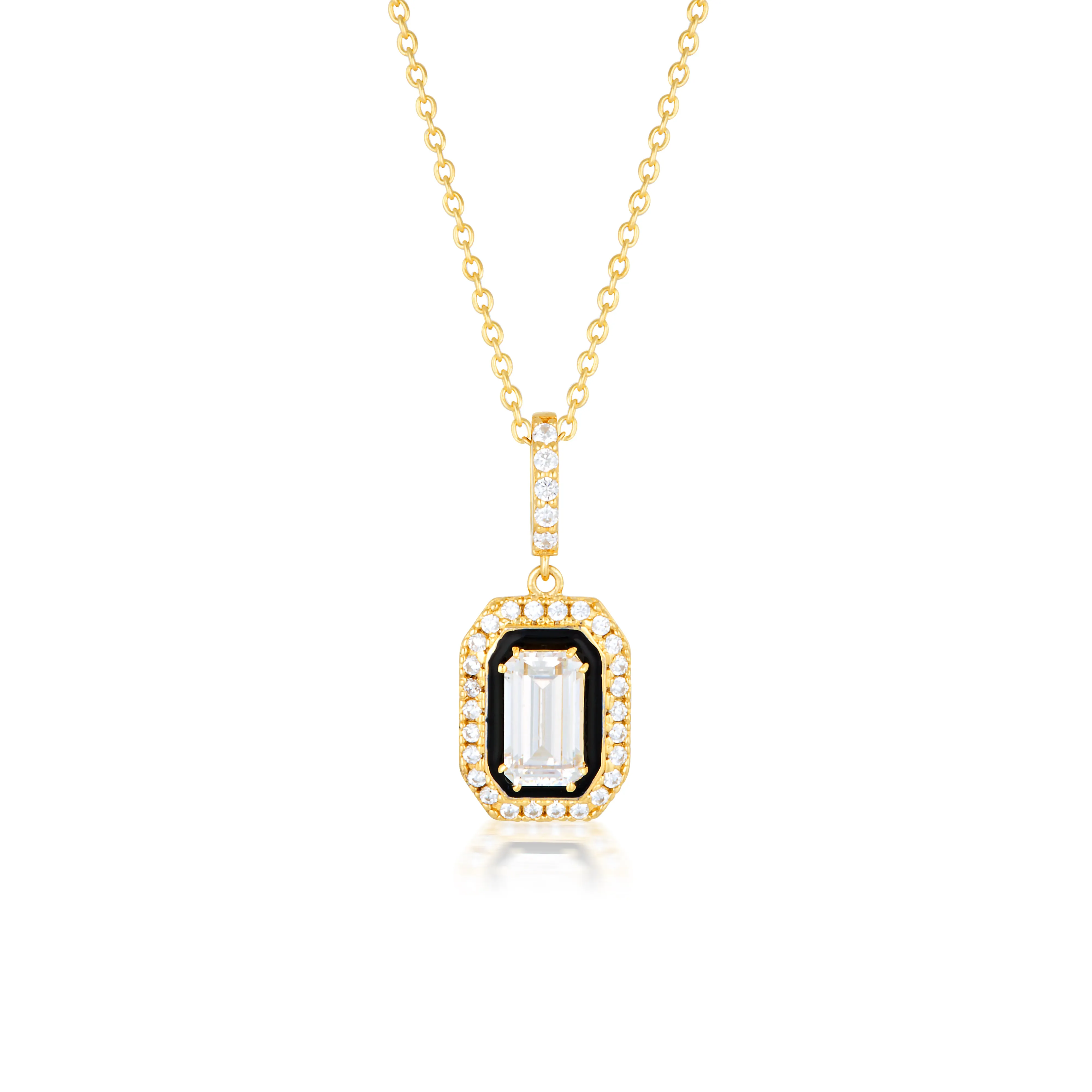 Georgini Retrospect Pendant - Gold/Black