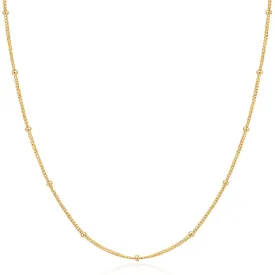 Gold Orb Chain Necklace