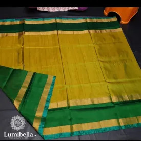 Green Upada Pure Silk Saree