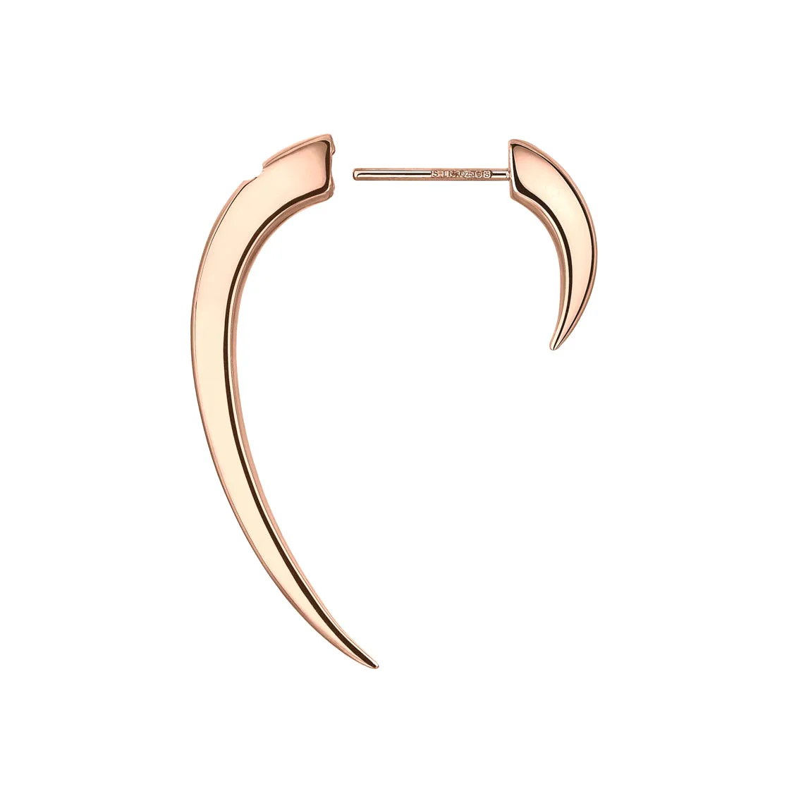 Hook Single Size 1 Earring - Rose Gold Vermeil