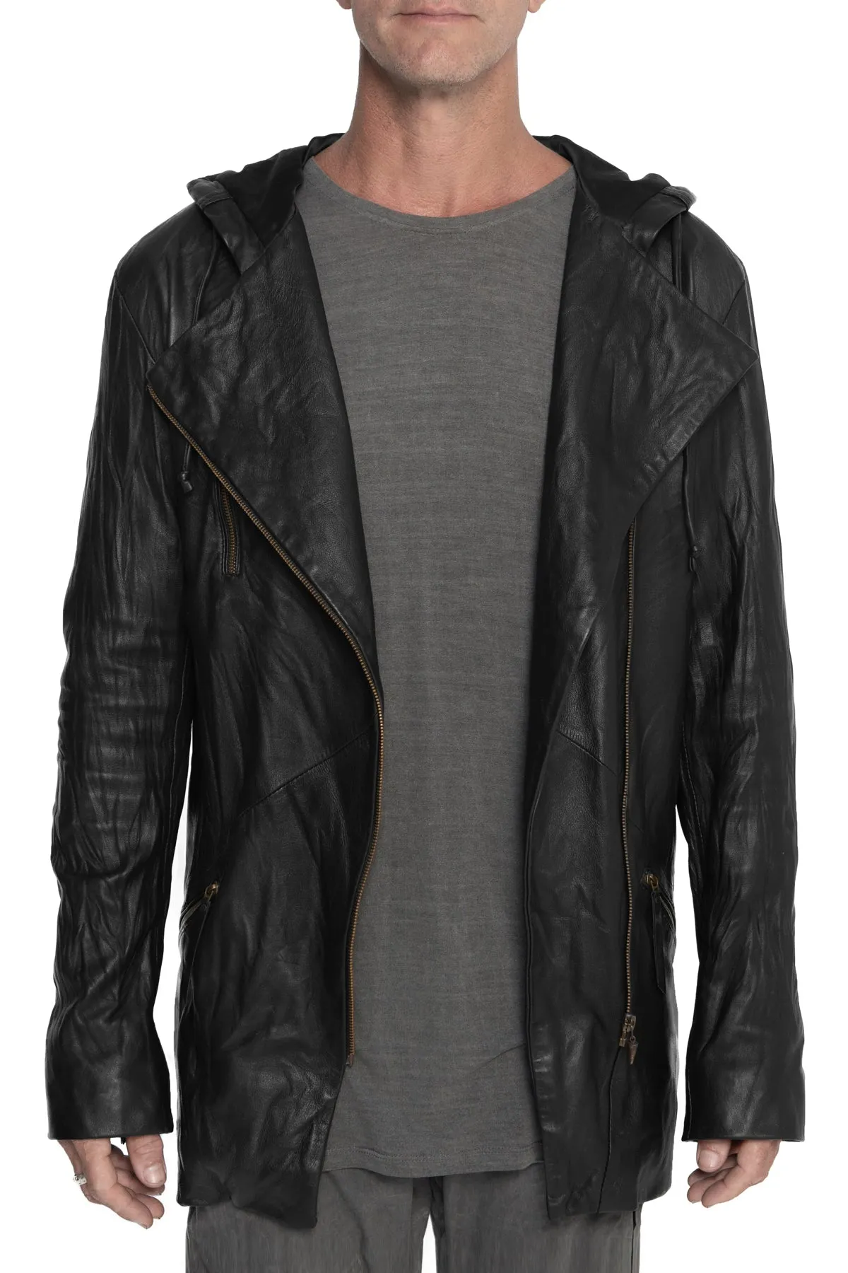 Jan Hilmer Leather Lark Hoody