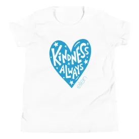 Kindness Always Blue Kids Tee