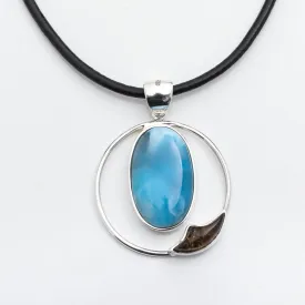 Larimar Amber Pendant Isleña I