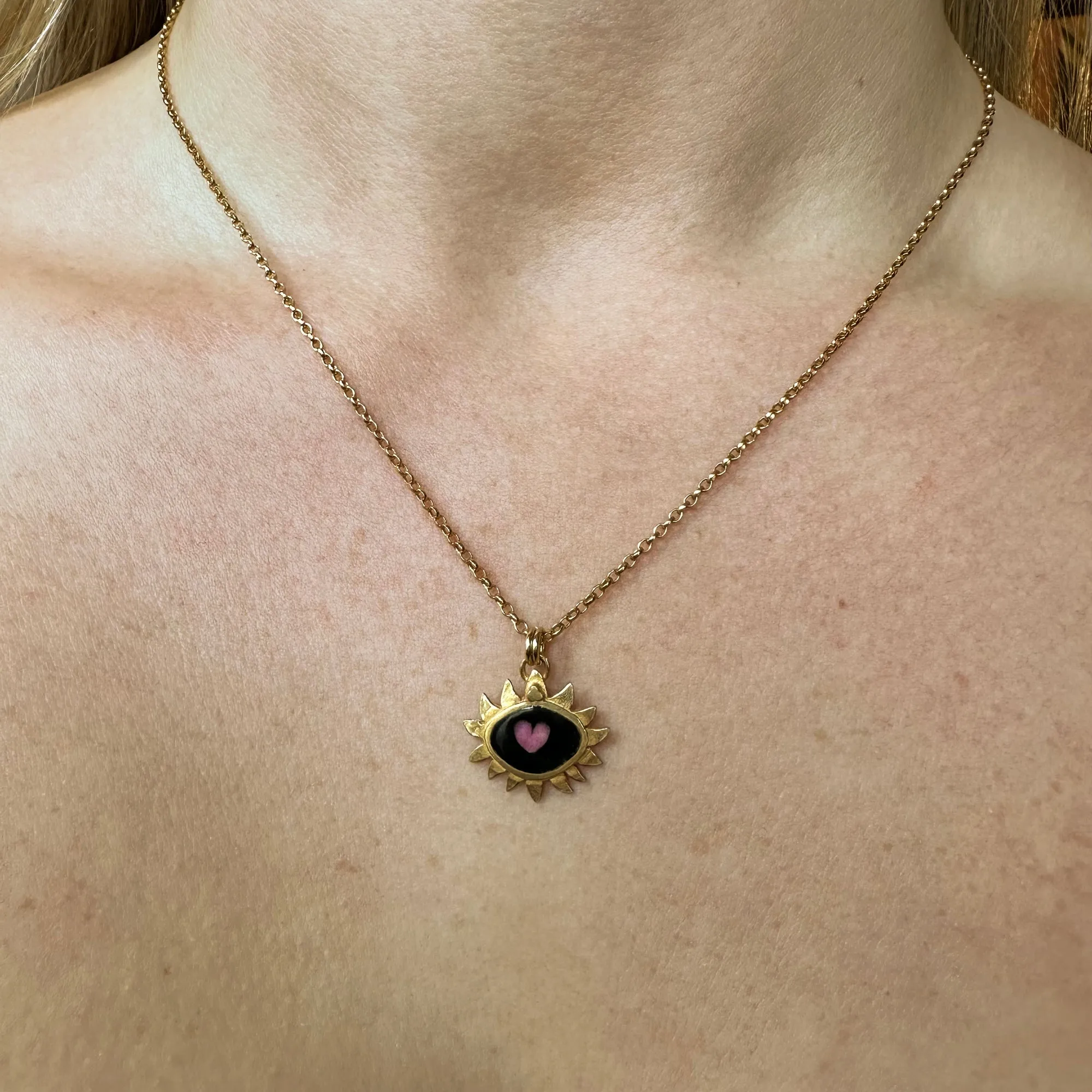 Limited Edition Enamel Flame Necklace