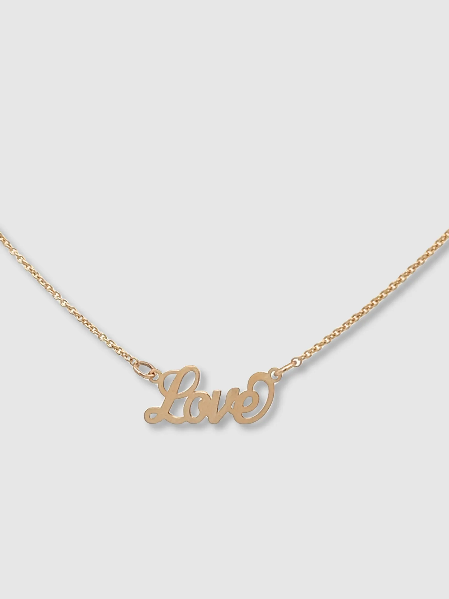 Love Necklace, 14k Gold