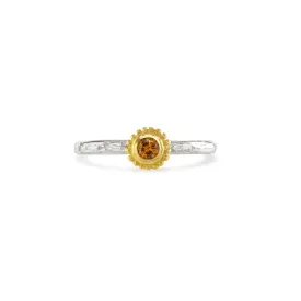 Mandarin Garnet Birthstone Ring