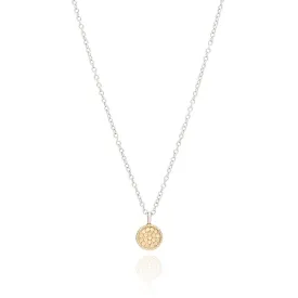 Mini Circle Necklace 16-18" in Gold/Silver