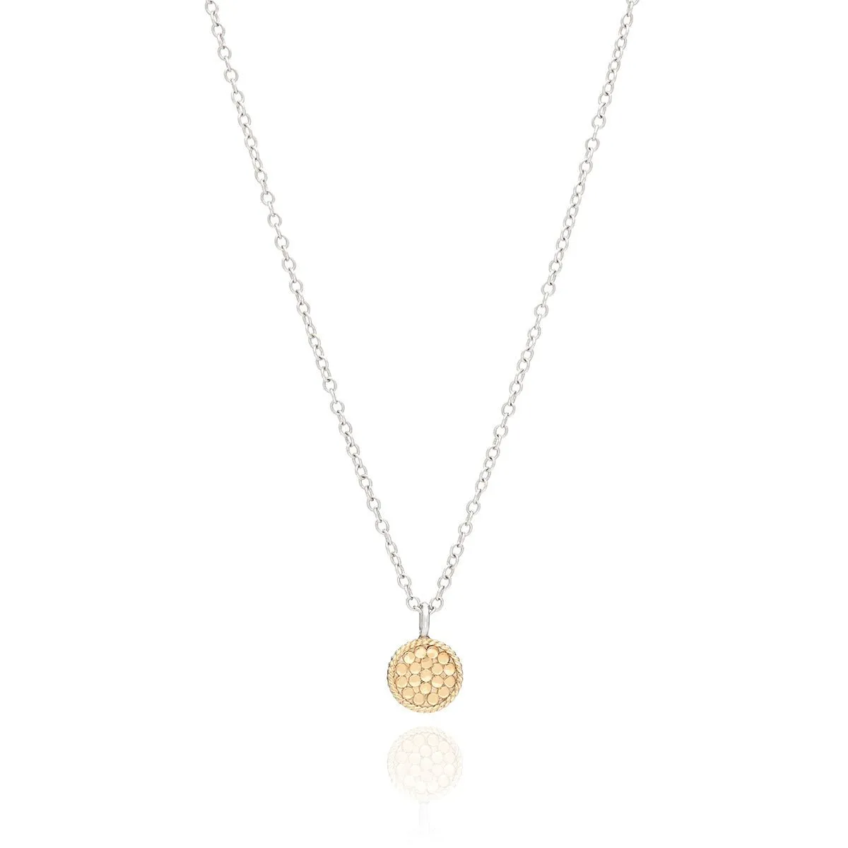 Mini Circle Necklace 16-18" in Gold/Silver