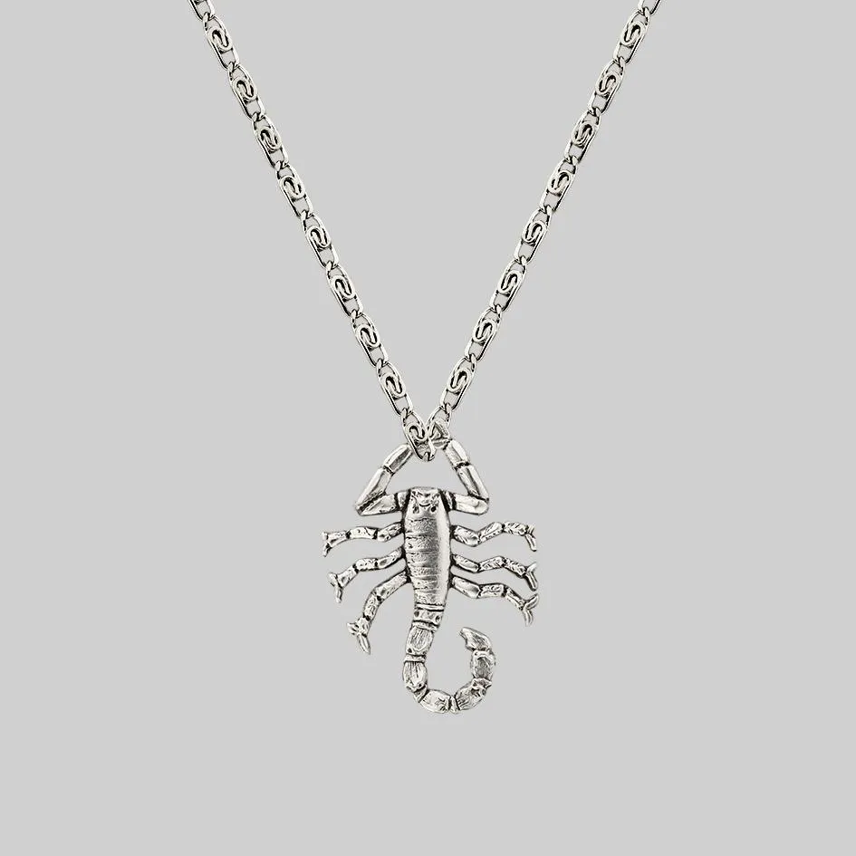 NOXIOUS. Scorpion Charm Necklace - Silver