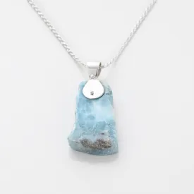 Raw Larimar Pendant Maisy