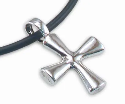 Rubber Cord Choker with 4-Point Cross