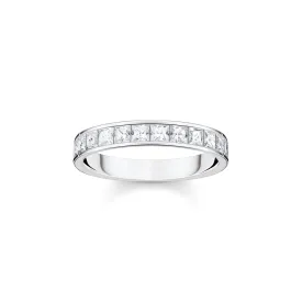 STERLING SILVER HERITAGE CZ BAND