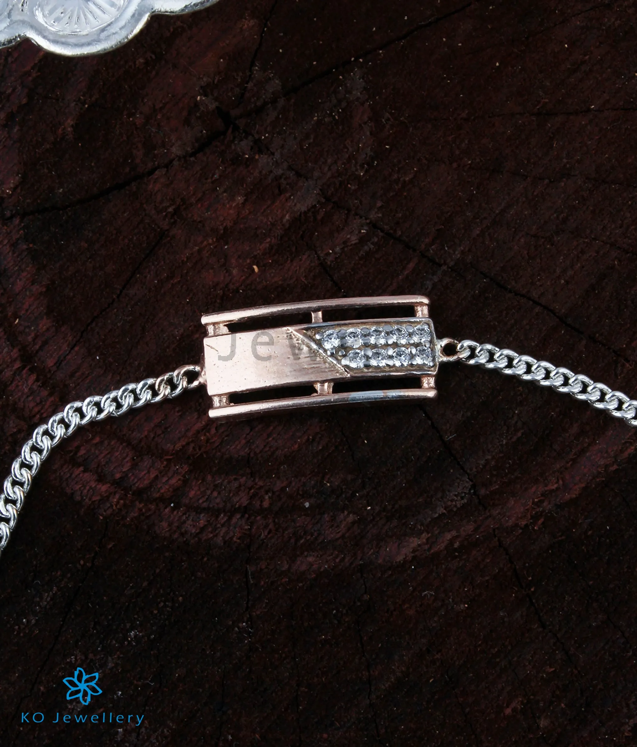 The Aura Silver Two tone Bracelet