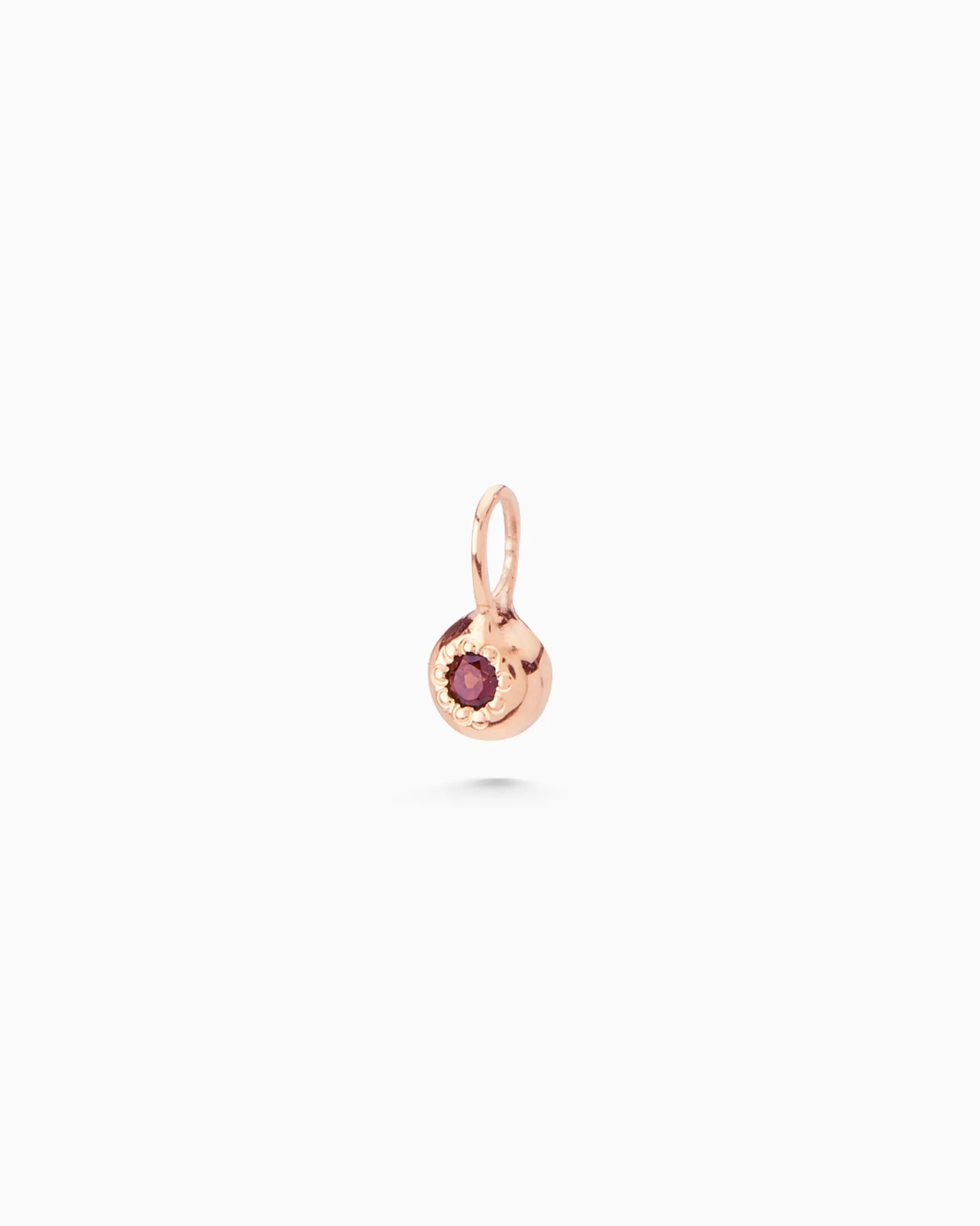 Tiny Birthstone Pendant | Rose Gold